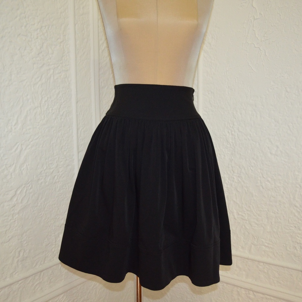 Diane von Furstenberg Black A Line Skirt